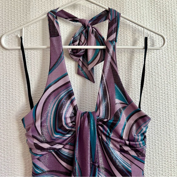 Sensation of LA Women’s Retro Halter Party Night Dress Size: S - Picture 2 of 9